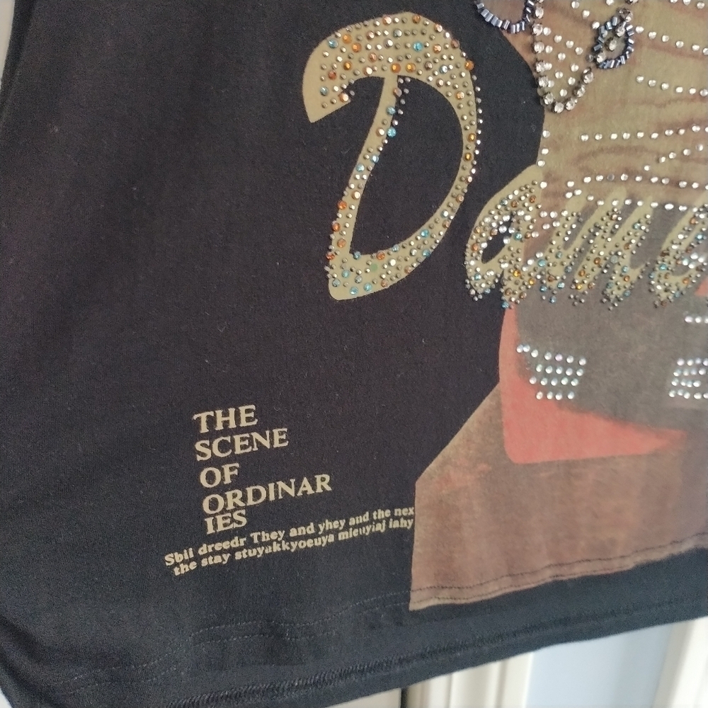 CHAGALL Vintage Bedazzled Top XL The Scene of the Ordinaries - Picture 6 of 12